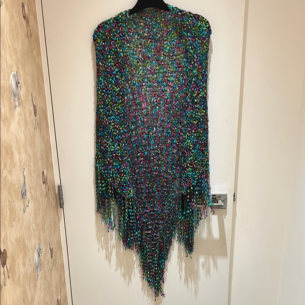 Colorful Knit Shawl